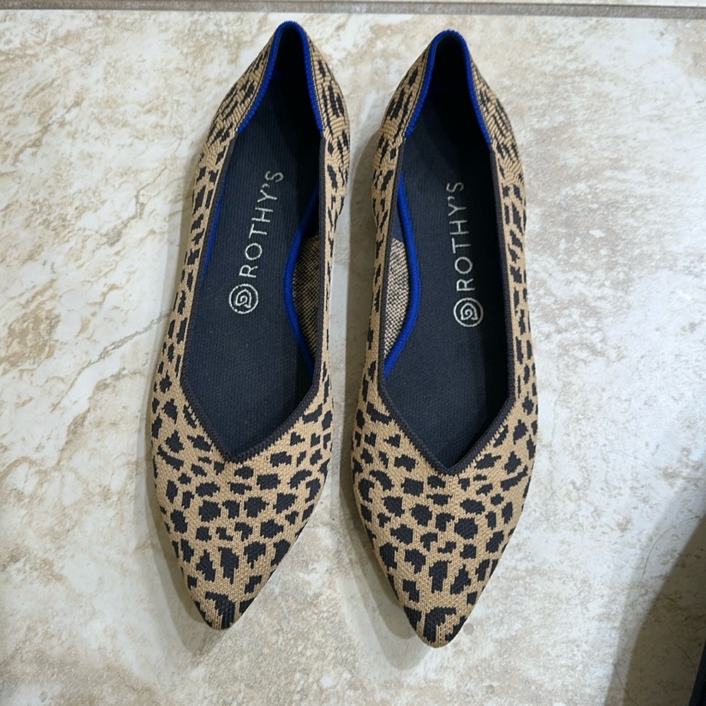 Rothy’s Point size 11. Leopard. Great condition.